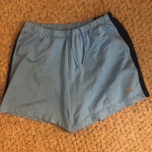 NWOT blue Adidas running shorts